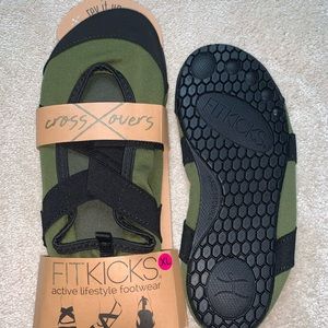 CROSS OVERS fitkicks shoes , black and green color size XL available